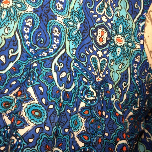 Dark Blue Sleeveless Business Blouse - Picture 3 of 6